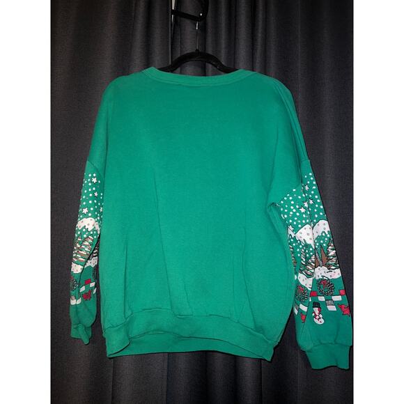 Ugly Christmas Sweater Xmas Sweatshirt Crewneck Size Large Vintage - Picture 2 of 2